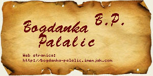 Bogdanka Palalić vizit kartica